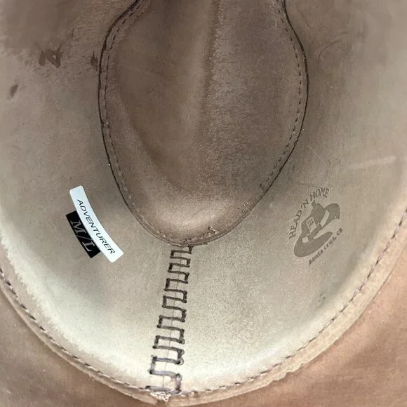 Men's Head'nHome Adventurer suede leather cowboy hat Size M/L